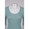 Turquoise knitted dress