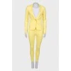 Yellow classic suit
