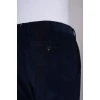 Men's blue corduroy trousers