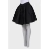 Pleated textile skirt