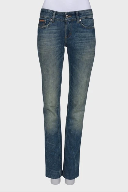 Vintage blue low rise jeans