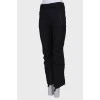 Insulated flared trousers