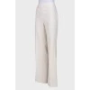 Milk palazzo trousers with tag