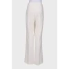 Milk palazzo trousers with tag