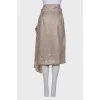 Shiny beaded skirt with tag