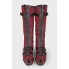 Patterned textile boots