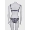 Lilac lace lingerie, with tag