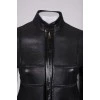 Vintage double-sided black sheepskin coat