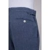 Men's linen and wool trousers