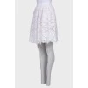 White pleated skirt