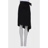 Black wrap skirt with tag