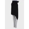 Black wrap skirt with tag