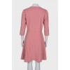 Wool dress with 3/4 sleeves