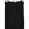 Black slip strappy dress