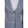 Linen jacket with ties at the back