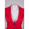 Red jacket with short sleeves