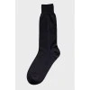 Men's dark blue socks with brand logo
