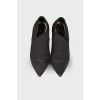 Pointed toecap textile shoes
