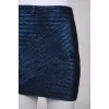 Dark blue skirt with lurex