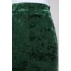 Velor dark green skirt