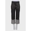 Combination straight trousers