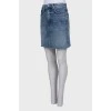 Denim skirt with tag