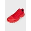 Men's red sneakers