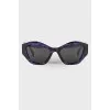 Abstract Purple Sunglasses