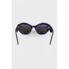 Abstract Purple Sunglasses