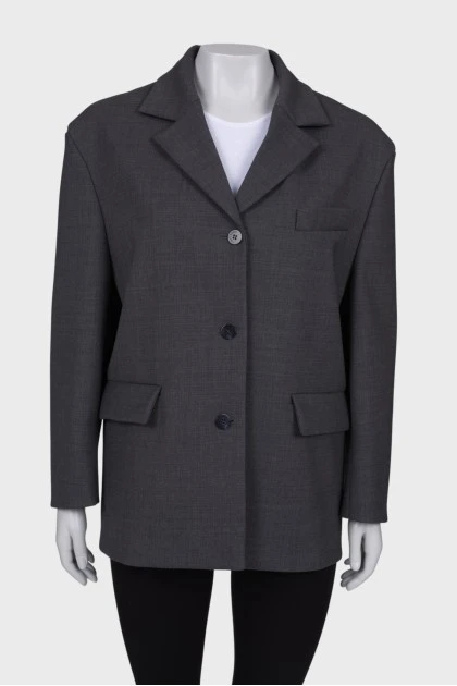 Gray wool jacket