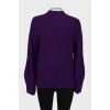 Purple sweater loose fit