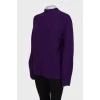Purple sweater loose fit