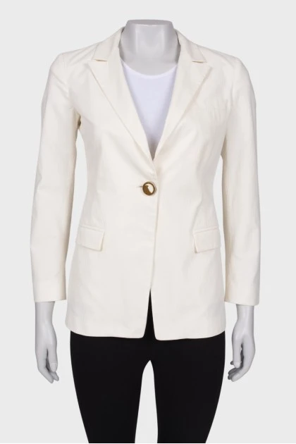 Classic jacket close-fitting in the waist