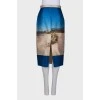Pencil skirt with tag