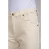 Beige straight fit jeans