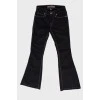 Black flared jeans