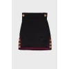 Black skirt with golden buttons