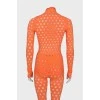 Orange bodycon suit