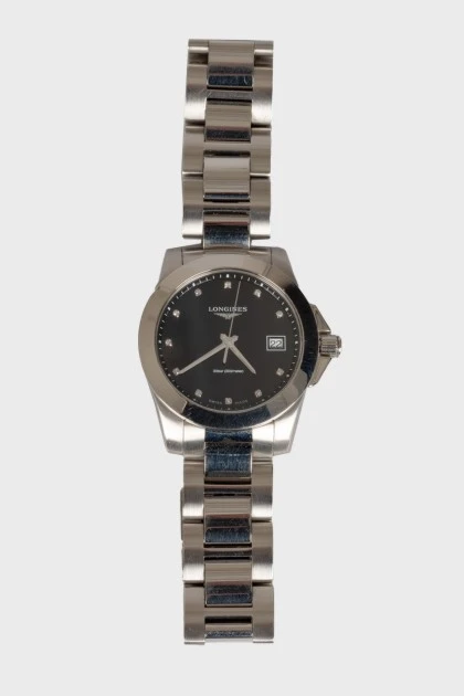 Silver stainless steel watch