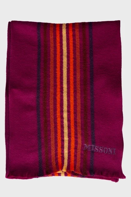Purple scarf with tag
