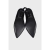 Black suede shoes