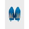 Blue stilettos