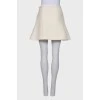 White A-line skirt