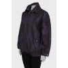 Dark purple print jacket