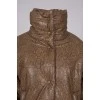 Embossed eco-leather jacket