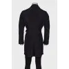 Men's double-breasted trench coat