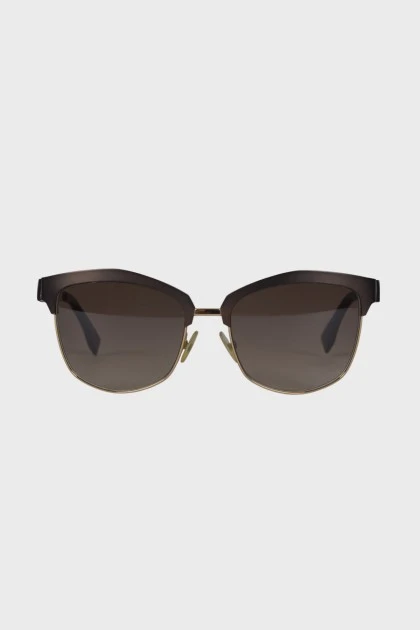 Golden brown sunglasses changeclear