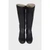 Insulated leather boots