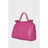 Pink embossed bag