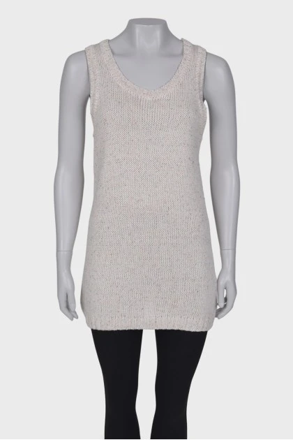 Straight fit knitted tank top